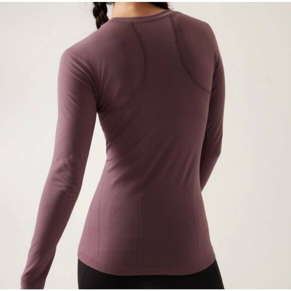 Athleta Momentum Seamless Long Sleeve Top Size Medium - Picture 2 of 6